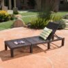 Outdoor Chaise Lounge With Wicker Design And Adjustable Backrest - Brown - Image 5