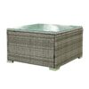 4 Piece Patio Sectional Wicker Rattan Outdoor Furniture Sof Set With Storage Box - Gray / Creme - Image 10