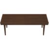 Mia - Mid-Century Modern Bench - Dark Brown - Image 9
