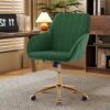 Adjustable Office Chair, Ergonomic Swivel Chair, Backrest Seat, Comfortable For Long Sitting - Green - Image 2