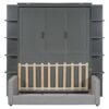 Queen Size Murphy Bed Space Saving Wall Bed With Sofa - Gray - Image 3