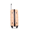Expandable 3 Piece Luggage Sets Pc Lightweight & Durable Suitcase With Two Hooks, Spinner Wheels, Tsa Lock, (21/25/29) - Peach - Image 14