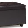 Hamilton - Lift Top Rectangular Storage Ottoman - Tanners Brown - Image 6