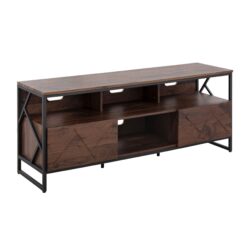Folia - Contemporary TV Stand - Walnut / Black