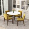 Alina - Dining Table - Brown / White - Image 7
