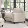 Bella - Leather Chair - Ivory - Image 2