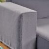 2 Piece Patio Set With Loveseat And Coffee Table - Natural / Dark Gray - Image 8