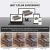 Queen Pull Out Sofa Bed, 3 In 1 Convertible Sleeper Sofa Multifunctional Velvet Loveseat Bed - Gray - Image 18