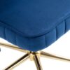 Modern Home Office Desk Chair With Adjustable Height And Swivel Wheels - Navy - Image 25