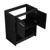 Modern Freestanding 30" Bathroom Vanity With Ceramic Sink, Soft Closing Doors Cabinet - Dark Oak - Image 23