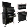 High Capacity Rolling Tool Chest With Wheels And Drawers, 8 Drawer Tool Storage Cabinet - Black - Image 3