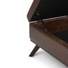 Owen - Square Coffee Table Storage Ottoman - Distressed Chestnut Brown - Image 5