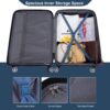 3 Piece Luggage Sets Pc Lightweight & Durable Expandable Suitcase With Two Hooks, Double Spinner Wheels, Tsa Lock, (21/25/29) - Dark Blue - Image 7