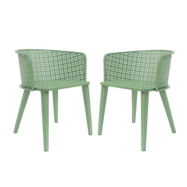 Milan - Outdoor Dining Chair (Set of 2) - Green