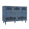 7 Drawer Cabinet, American Furniture, Suitable For Bedroom, Living Room, Study - Blue - Image 8