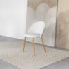 Marion - Mid-Century Modern Dining Chair (Set of 2) - Gold / White - Image 11