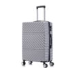 3 Piece Travel Lightweight Suitcase With Wheels, Password Lock, Business And Travel Carry On Luggage (20" / 24" / 28") - Silver Gray - Image 2
