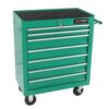 7 Drawers Multifunctional Tool Cart & Wheels - Green - Image 7