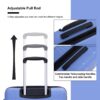 Hardshell Suitcase Double Spinner Wheels Pp Luggage Sets Lightweight Durable Suitcase With Tsa Lock, 3 Piece Set (20/24/28) - Purplish Blue - Image 6