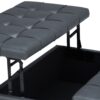 Harrison - Coffee Table Storage Ottoman - Stone Gray - Image 8