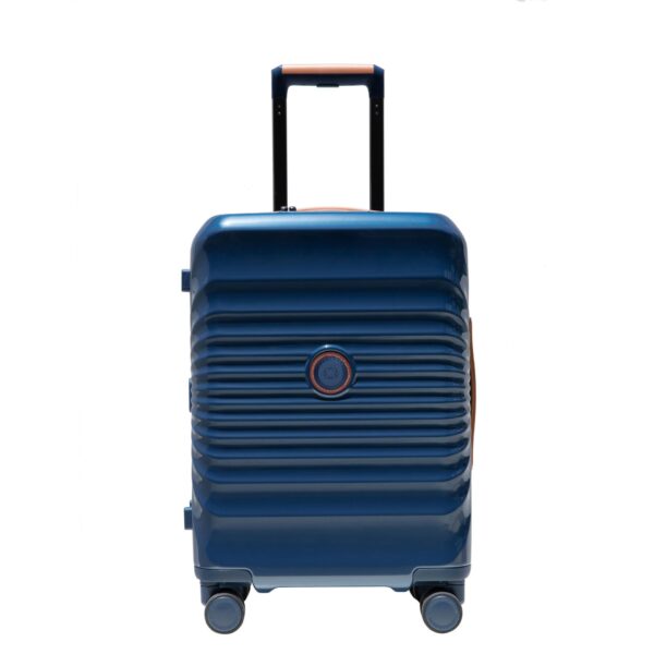 20" Carry On Luggage Lightweight Suitcase Tsa Lock USB Port Luggage Wheel Lock Artificial Leather Top Handle Spinner Wheels - Blue