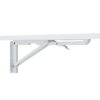 Laundry Room, Folding Table Wall Mounted Folding Table For Small Spaces, Fold Down Desk, Workbench, Addition To Garage & Shed - White - Image 11