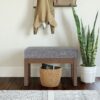 Milltown - Footstool Small Ottoman Bench - Pebble Gray - Image 6