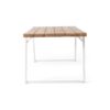 Outdoor Dining Table With Slat Top - Teak / White - Image 5