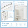 Freestanding 30" Bathroom Vanity With Sink, Soft Closing Door, Tip Out Drawer - White - Image 10