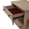 Open Nightstand With 2 Drawers - Sand - Image 5