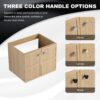 Modern Wall Mounted 24" Bathroom Vanity With 2 Soft Closing Doors, Excluding Sink - Oak - Image 11