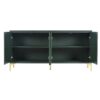 Modern Light Luxury Style Large Storage Space Sideboard With 4 Doors And Rebound Device - Olive Green - Image 7
