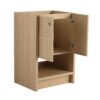 Modern Freestanding Bathroom Vanity With 2 Soft Closing Doors, Excluding Sink - Oak - Image 17