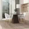 Marion - Mid-Century Modern Dining Chair (Set of 2) - Gold / White - Image 6