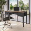 Essex - Writing Desk - Black, Whiskey - Image 8