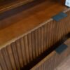 Lola - Mid-Century Modern Nightstand 2 Drawer Bed Side Table - Dark Brown - Image 8