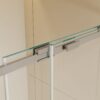 Semi Frame Single Sliding Shower Door - Brushed Nickel - Image 7