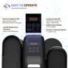 Under Desk Elliptical Machine, Quiet & Portable Electric Seated Pedal Exerciser With Remote Control & Adjustable Speeds - Black - Image 8