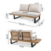Sebastian - 2 Seater Sofa Left Side - Beige - Image 2