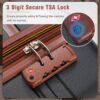 Hardshell Luggage Sets 3 Pieces 20" / 24" Luggages And Cosmetic Case Spinner Suitcase With Tsa Lock Lightweight - Black - Image 7