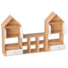 Versatile Children's Bookshelf With House Shaped Design Multifunctional Storage For Books And Toys - Natural Wood - Image 15
