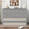 Full Size Murphy Bed With Large Drawers, Space Saving Design - Gray - Image 12