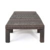 Outdoor Chaise Lounge With Wicker Design And Adjustable Backrest - Brown - Image 8