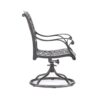Patio Outdoor Dining Swivel Rocker Chairs With Cushion (Set of 2) - Dupione Brown - Image 13