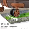 4 Piece Luggage Set Suitcase Set, Abs Hard Shell Lightweight Expandable Travel Luggage With 4 Packing Cubes, Tsa Lock, Spinner Wheels (16 / 20 / 24 / 28) - Brown - Image 4