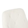 Modern Teddy Fleece Fabric Dining Chair With Chrome Legs, Soft And Comfortable - Beige - Image 17