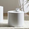Premium Nested Table Set 2 Pieces, Coffee Table Set For Living Room - White - Image 10