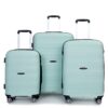 Hardshell Suitcase Spinner Wheels Pp Luggage Sets Lightweight Durable Suitcase With Tsa Lock, 3 Piece Set (20/24/28) - Light Green - Image 6