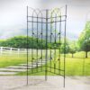 2 Pack Metal Garden Trellis Rustproof For Climbing Plants Outdoor Flower Support - Black - Image 6