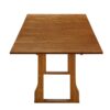 Modern 6 Piece Extendable Dining Table Set With 4 Wicker Back Upholstered Dining Chairs And Long Bench, 2 Removable Leaf - Walnut - Image 16